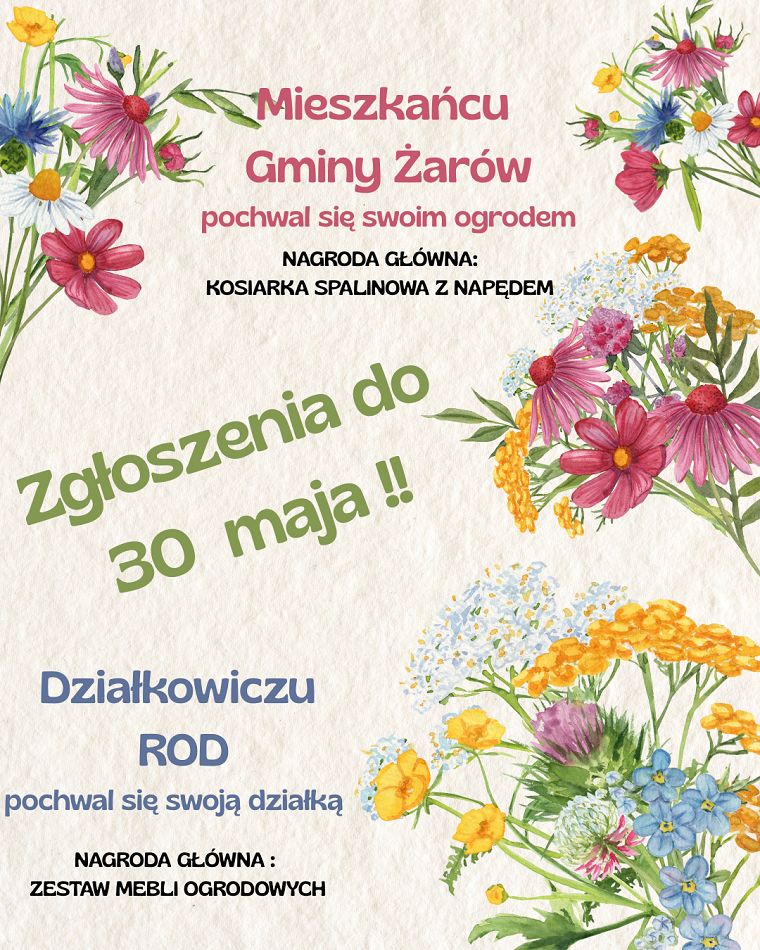 Gmina Żarów: Pochwal się ogrodem