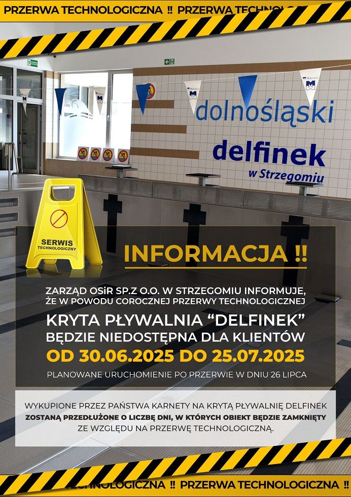 Strzegom: Przerwa techniczna na "Delfinku"