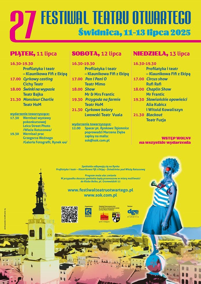 Świdnica: 27. Festiwal Teatru Otwartego