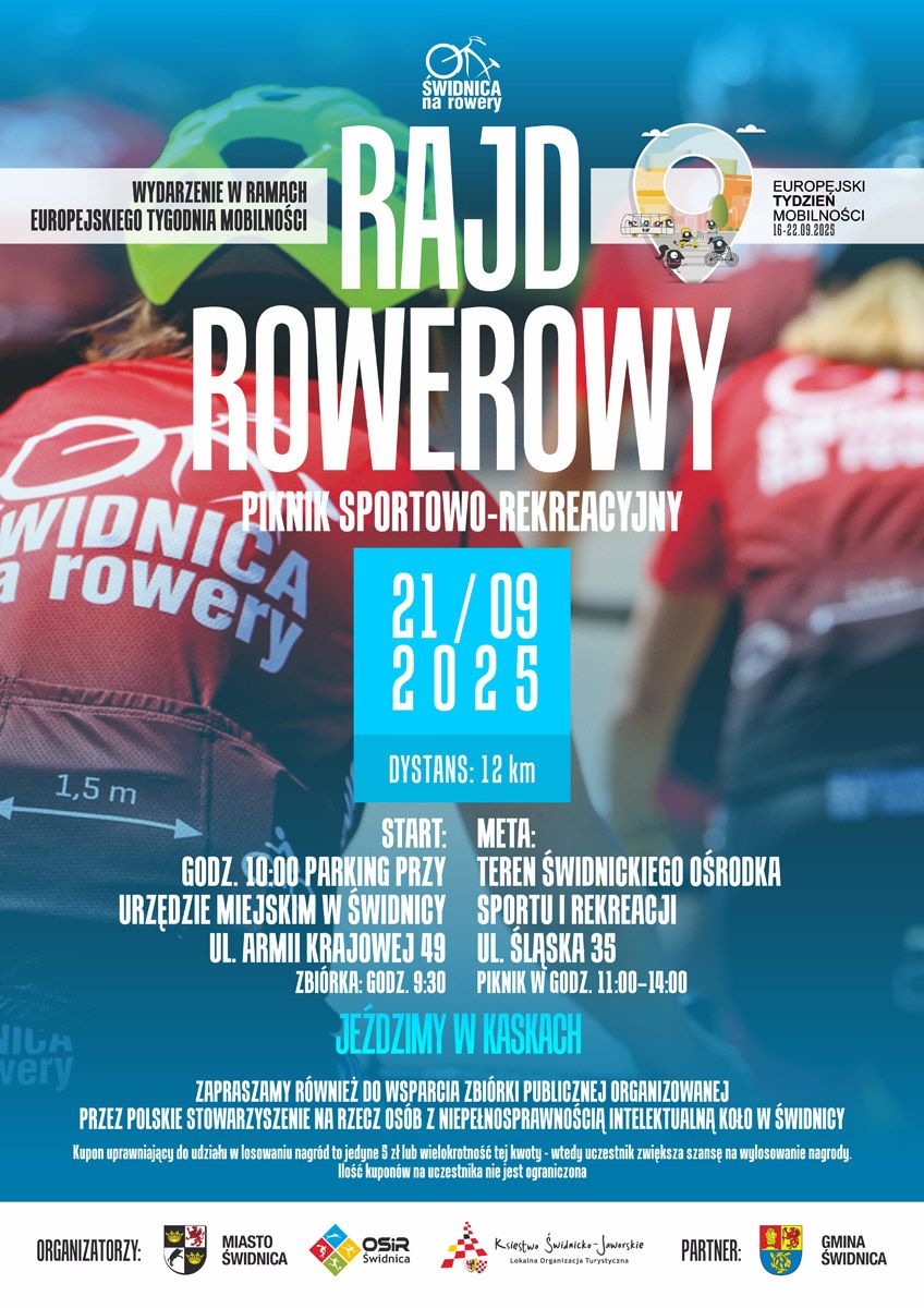 Świdnica: Zapisz się na rajd rowerowy