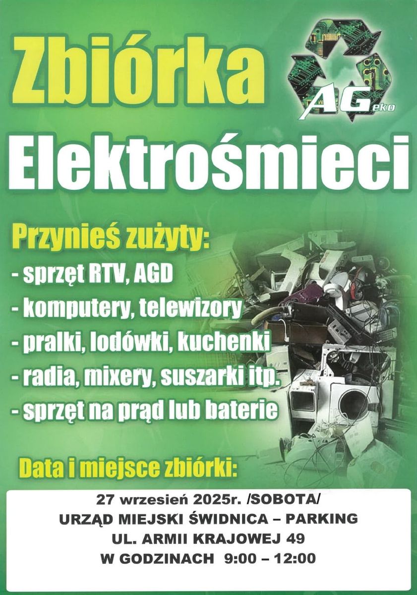 Świdnica: Wrześniowa zbiórka elektrośmieci