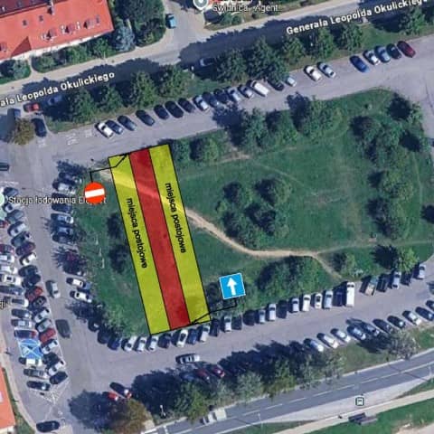 Świdnica: Parking tymczasowy przed starostwem