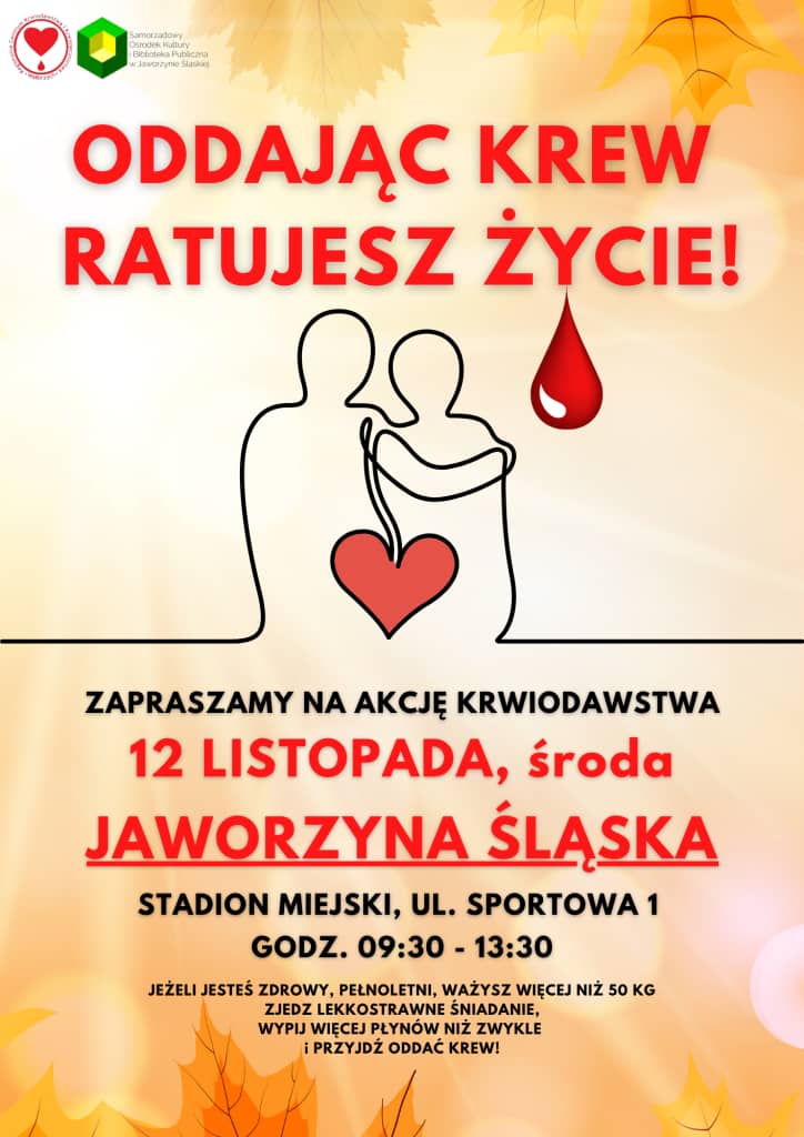 Jaworzyna Śląska: Przed nami zbiórka krwi