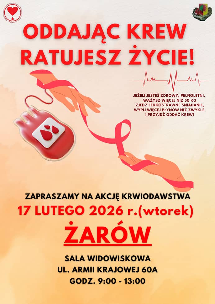 Jaworzyna Śląska: Możesz oddać krew