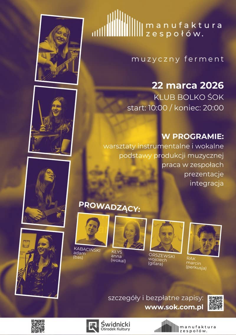 Świdnica: Kolejna szansa rozwoju dla świdnickich muzyków i zespołów