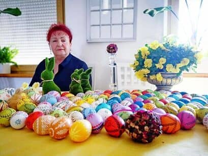 Żarów: Palmy i pisanki Pani Jadwigi