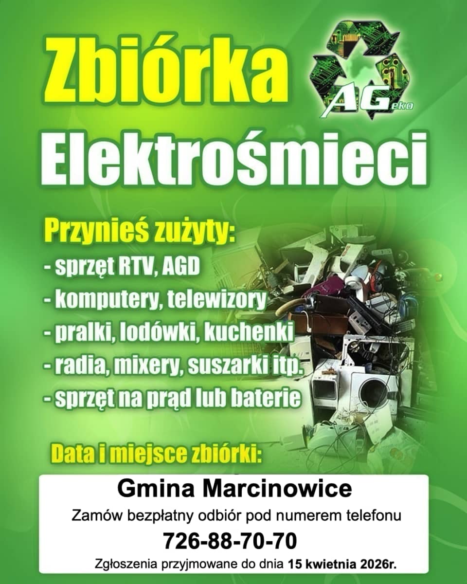 Gmina Marcinowice: Zbiórka elektroodpadów