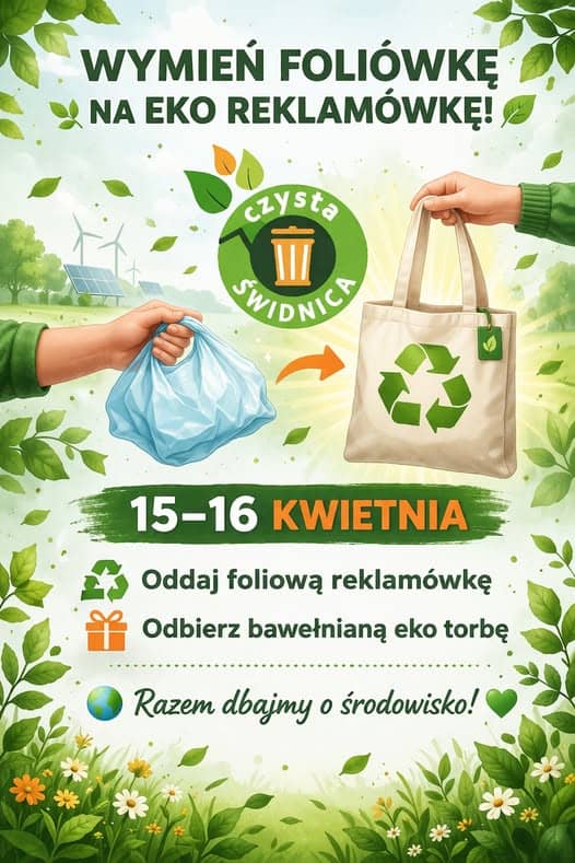 Świdnica: Wymień foliówkę na eko–reklamówkę